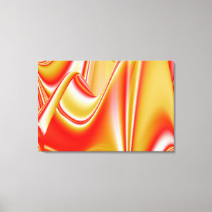 Love and Gold Abstract 3D Rainbowart Canvas Print