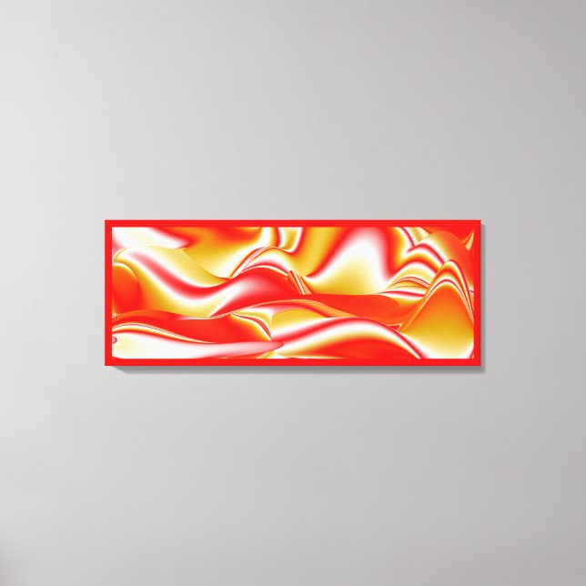 Love and Gold Abstract 3D Rainbowart Canvas Print (Front)