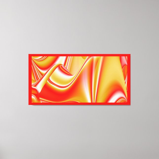 Love and Gold Abstract 3D Rainbowart Canvas Print (Front)