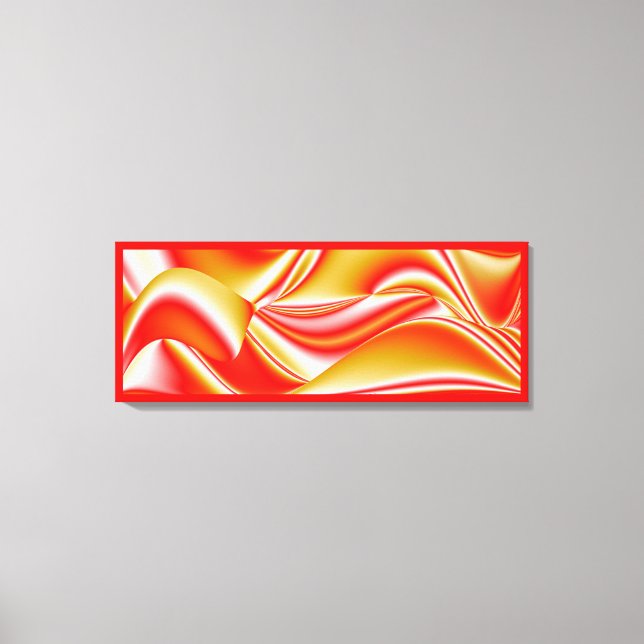 Love and Gold Abstract 3D Rainbowart Canvas Print (Front)
