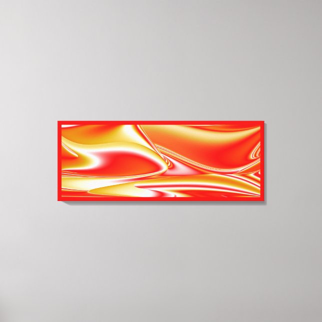 Love and Gold Abstract 3D Rainbowart Canvas Print (Front)