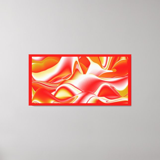 Love and Gold Abstract 3D Rainbowart Canvas Print (Front)