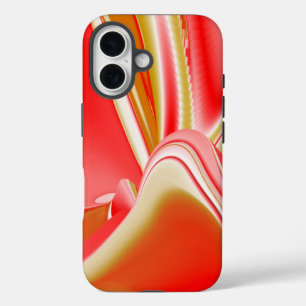 Love and Gold Abstract 3D Rainbowart iPhone 16 Case