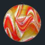 Love and Gold Abstract 3D Rainbowart Dartboard<br><div class="desc">Love and Gold ,  Abstract 3D Rainbowart ,  Digital work by Krisi ArtKSZP</div>
