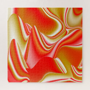 Love and Gold Abstract 3D Rainbowart Jigsaw Puzzle