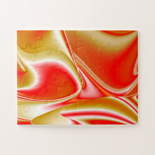 Love and Gold Abstract 3D Rainbowart Jigsaw Puzzle