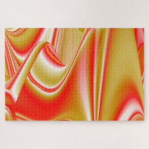 Love and Gold Abstract 3D Rainbowart Jigsaw Puzzle