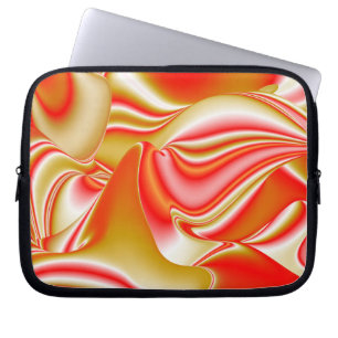 Love and Gold Abstract 3D Rainbowart Laptop Sleeve