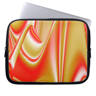 Love and Gold Abstract 3D Rainbowart Laptop Sleeve