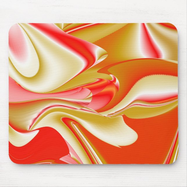 Love and Gold Abstract 3D Rainbowart Mouse Pad (Front)