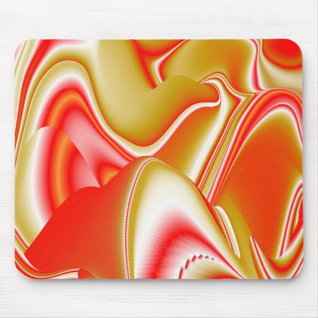 Love and Gold Abstract 3D Rainbowart Mouse Pad (Front)