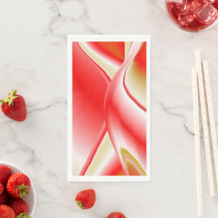 Love and Gold Abstract 3D Rainbowart Napkin