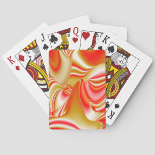 Love and Gold Abstract 3D Rainbowart Playing Cards
