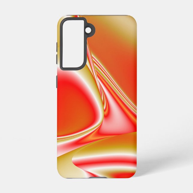 Love and Gold Abstract 3D Rainbowart Samsung Galaxy S21 Case (Back)