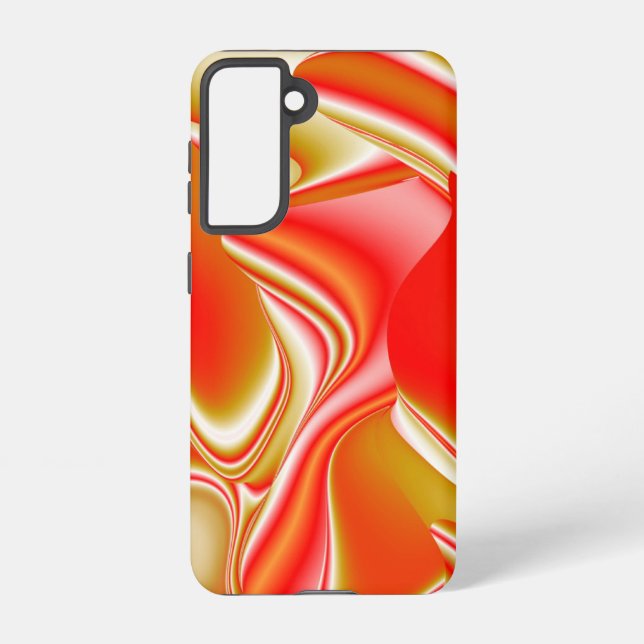 Love and Gold Abstract 3D Rainbowart Samsung Galaxy S21 Case (Back)