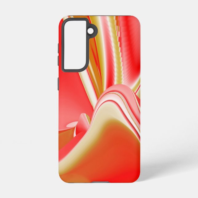 Love and Gold Abstract 3D Rainbowart Samsung Galaxy S21 Case (Back)