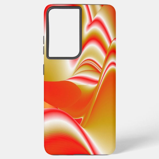 Love and Gold Abstract 3D Rainbowart Samsung Galaxy S21 Ultra Case (Back)