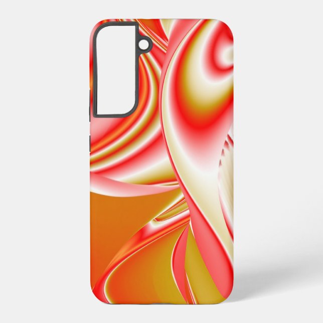 Love and Gold Abstract 3D Rainbowart Samsung Galaxy S22+ Case (Back)