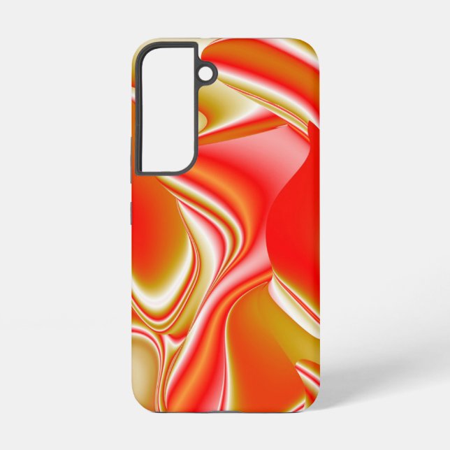 Love and Gold Abstract 3D Rainbowart Samsung Galaxy S22 Case (Back)