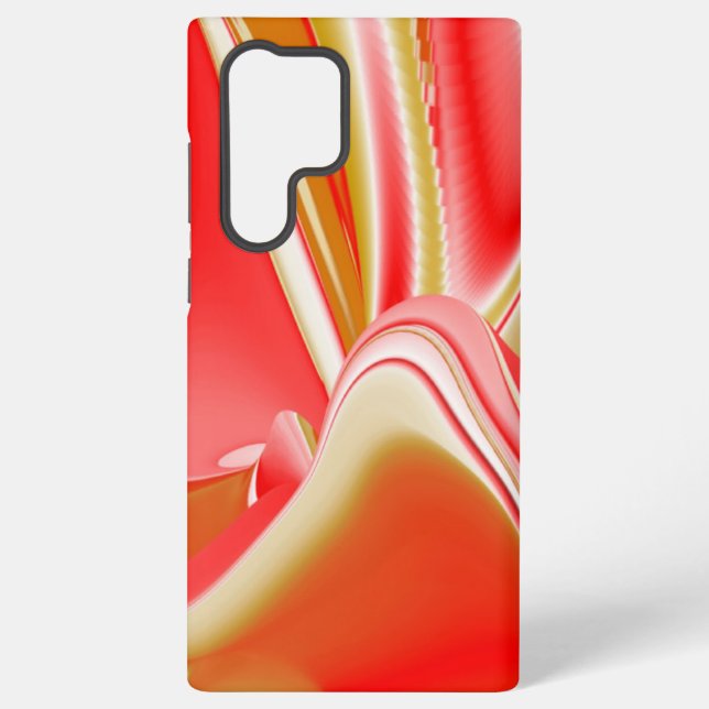 Love and Gold Abstract 3D Rainbowart Samsung Galaxy S22 Ultra Case (Back)
