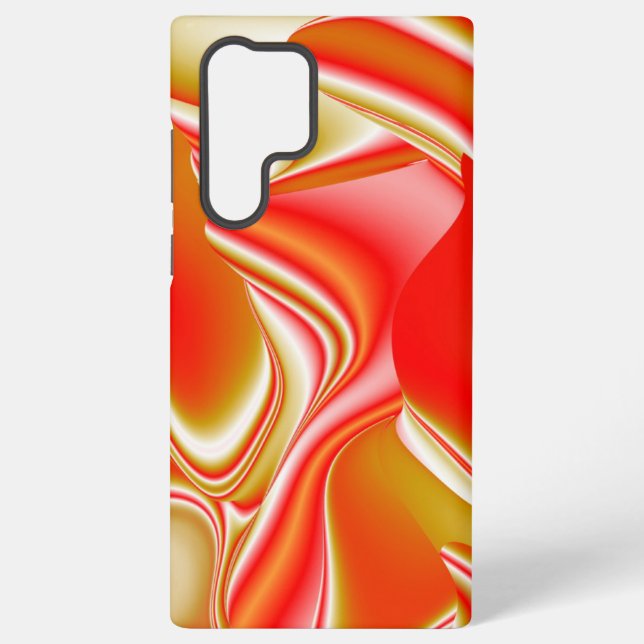 Love and Gold Abstract 3D Rainbowart Samsung Galaxy S22 Ultra Case (Back)