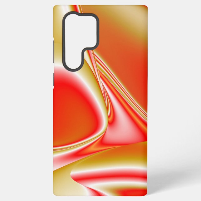 Love and Gold Abstract 3D Rainbowart Samsung Galaxy S22 Ultra Case (Back)