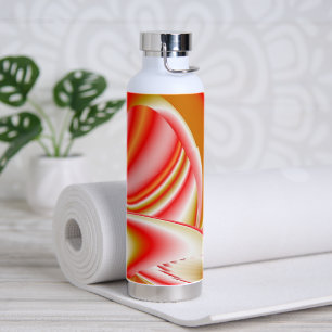 Love and Gold Abstract 3D Rainbowart Water Bottle