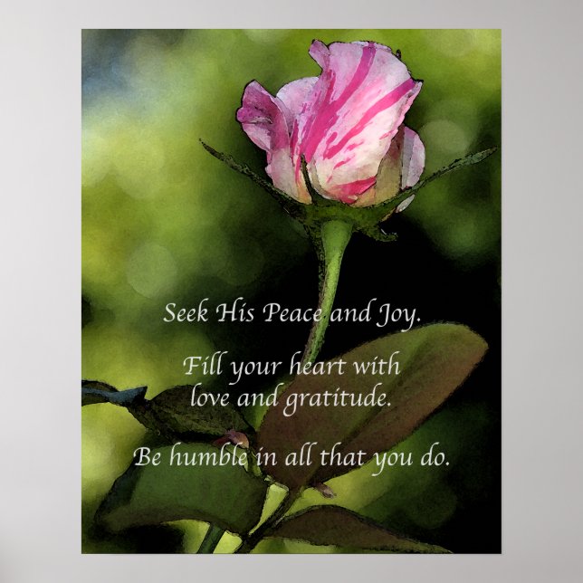 Love And Gratitude Inspirational Poster (Front)
