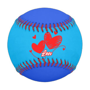 Love and Heart Romantic Design Baseball