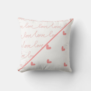 Love and Hearts Valentine's Day Throw Pillow