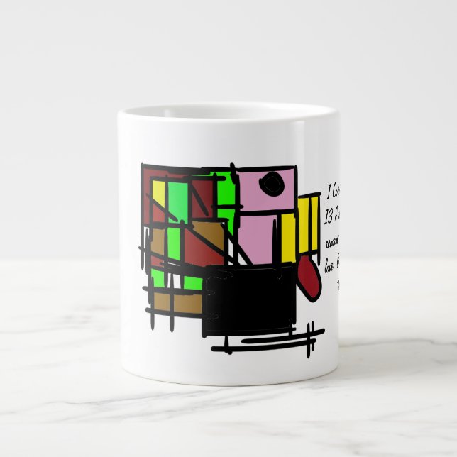 love and hope large coffee mug (Front)