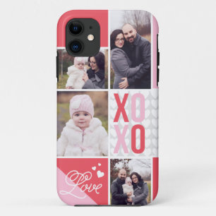 Love and Hugs 4 Photo Collage Case-Mate iPhone Cas 11 Case
