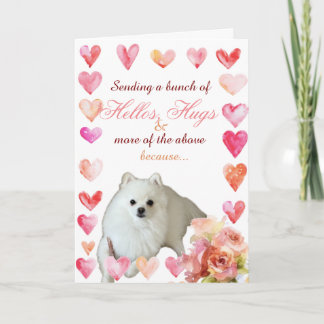 Love and Hugs Card with Punny Pup