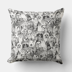 love and hugs throw pillow