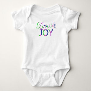 Love And Joy Colourful Baby Bodysuit