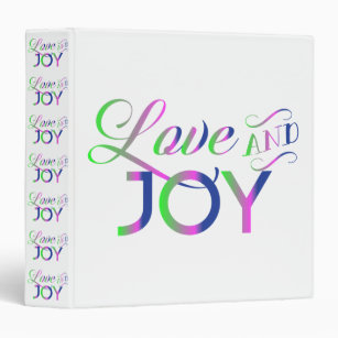 Love And Joy Colourful Binder