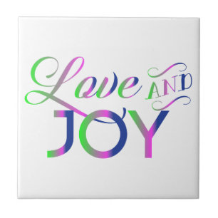 Love And Joy Colourful Ceramic Tile