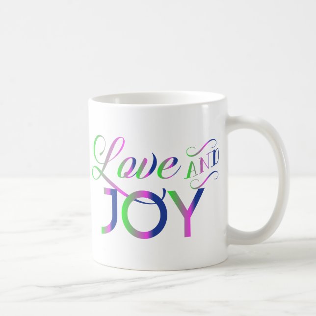 Love And Joy Colourful Coffee Mug (Right)