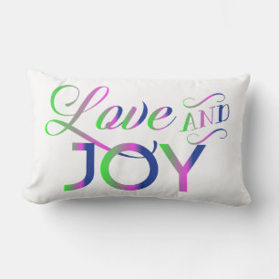 Love And Joy Colourful Lumbar Pillow