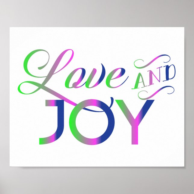 Love And Joy Colourful Poster (Front)