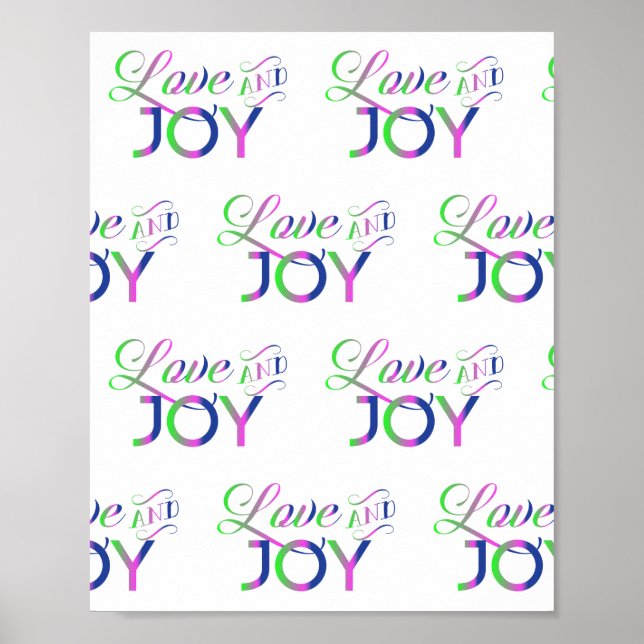 Love And Joy Colourful Poster (Front)