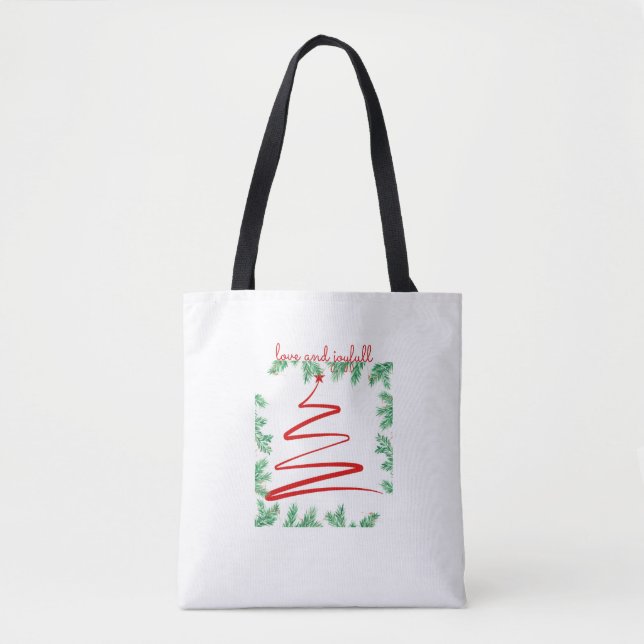 love and Joyful Tote Bag (Front)