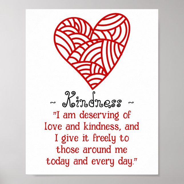 Love And Kindness Poster (Front)