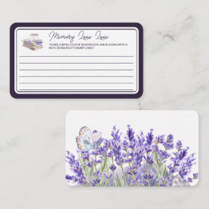 Love and Lavender   Memory Lane Message Enclosure Card
