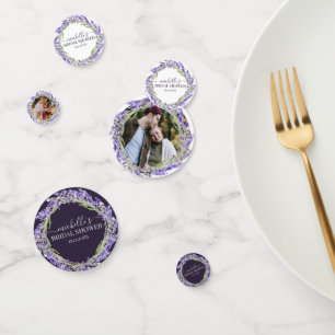 Love and Lavender   Modern Watercolor Floral Confetti