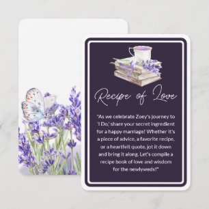 Love and Lavender   Recipe of Love Enclosure Card