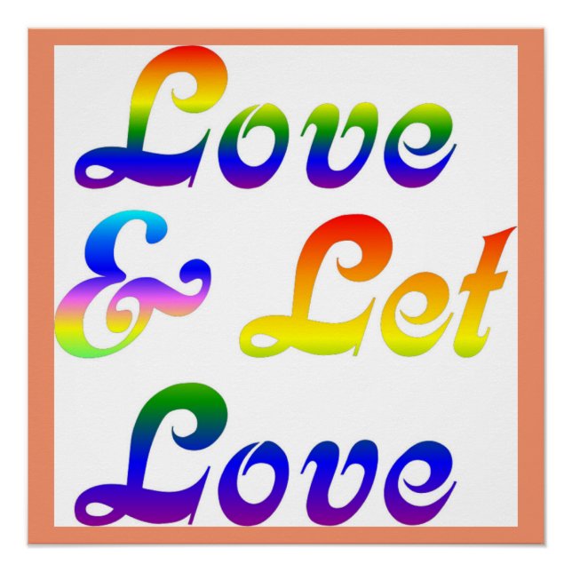 LOVE AND LET LOVE POSTER (Front)