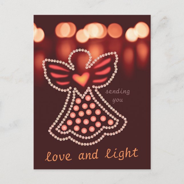 Love and light Compassionate angel CC0125 Postcard (Front)
