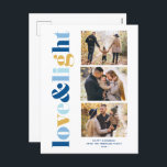 "Love and Light" Gallery of 3 Photos Hanukkah Holiday Postcard<br><div class="desc">These beautiful Hanukkah greeting cards are fully customizable. Add your own photo and message for a one of a kind design.</div>