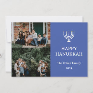 Love and Light   Hanukkah family photo collage   Holiday Card